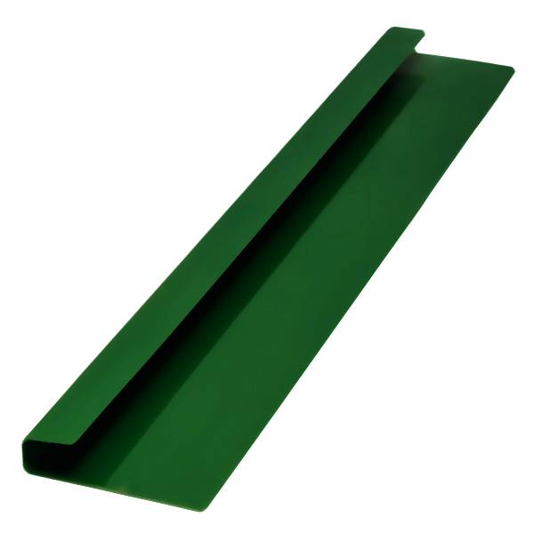 Джи-профиль, длина 1.25 м, Полимерное покрытие, RAL 6002 (Лиственно-зеленый)