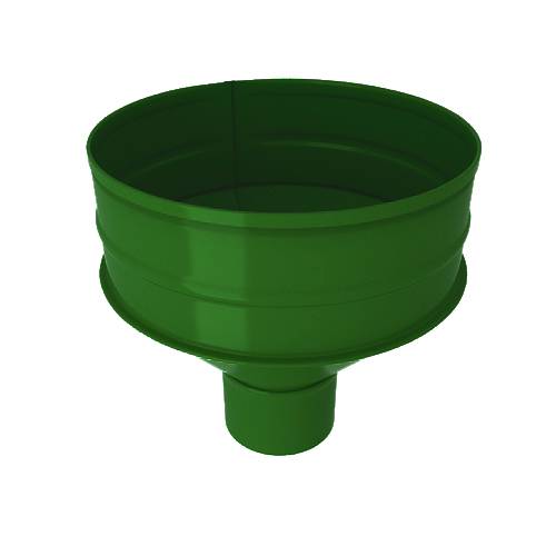Водосборная воронка, диаметр 150 мм, RAL 6002 (Лиственно-зеленый)