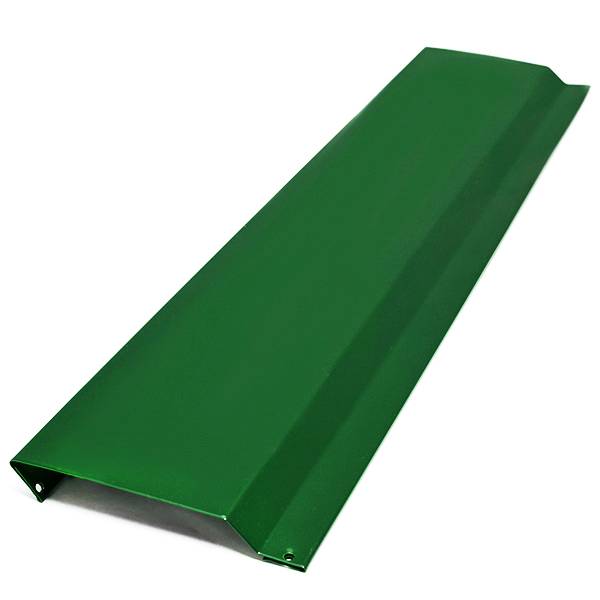 Отлив для цоколя фундамента, длина 2.5 м, Полимерное покрытие, RAL 6002 (Лиственно-зеленый)