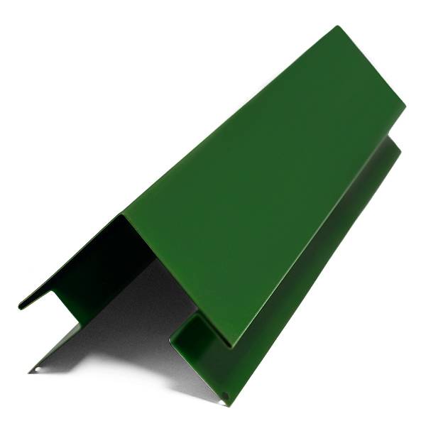 Угол внешний сложный, 3м, Порошковое покрытие, RAL 6002 (Лиственно-зеленый)