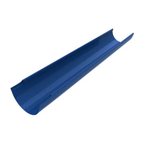 Желоб водосточный, D=130 мм, L 1.25 м., RAL 5005 (Сигнальный синий)