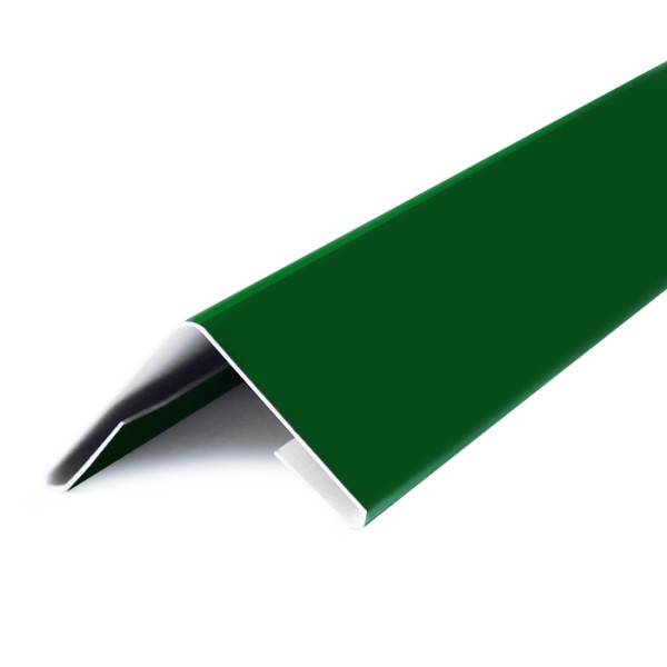 Угол внешний металлический, 2м, Порошковое покрытие, RAL 6002 (Лиственно-зеленый)