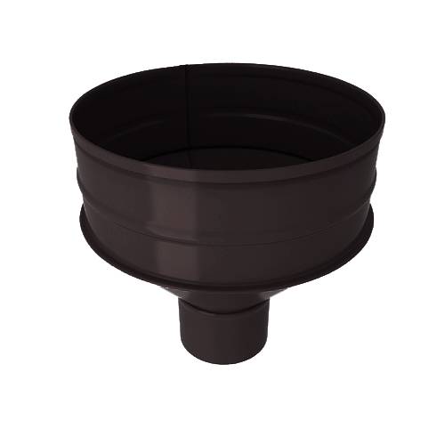 Водосборная воронка, диаметр 125 мм, RAL 8019 (Серо-коричневый)