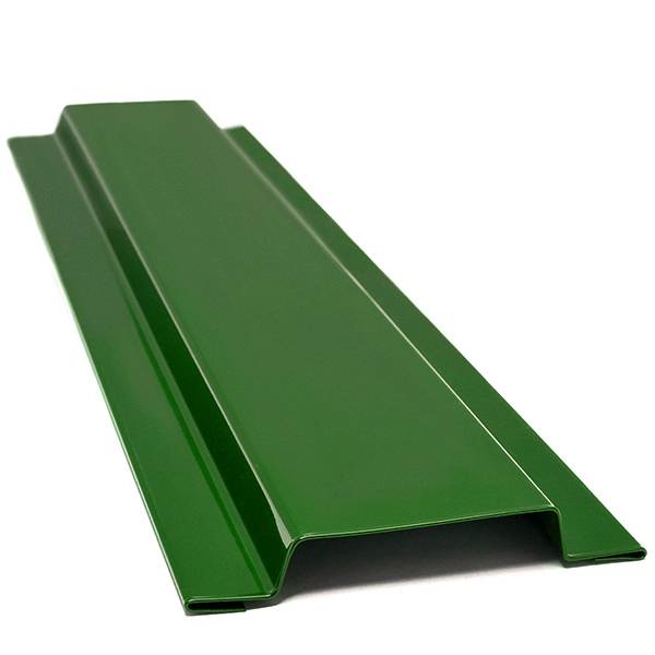 Нащельник для сэндвич-панелей, длина 2.5 м, Порошковое покрытие, RAL 6002 (Лиственно-зеленый)
