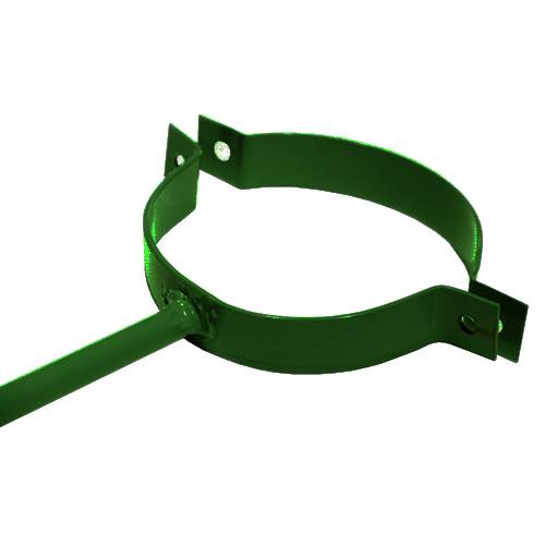Кронштейн для водосточной трубы сварной, диаметр 100 мм, Порошковое покрытие, RAL 6005 (Зеленый мох)