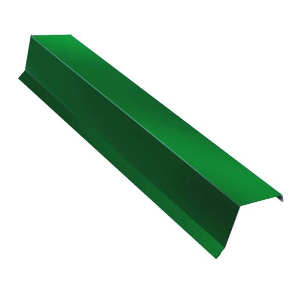 Планка ветровая, длина 3 м, Полимерное покрытие, RAL 6002 (Лиственно-зеленый)