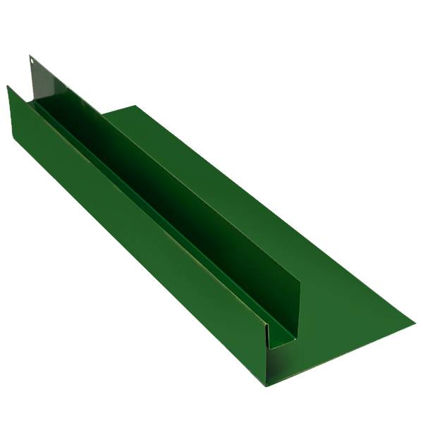 Планка оконная, длина 1.25 м, Полимерное покрытие, RAL 6002 (Лиственно-зеленый)