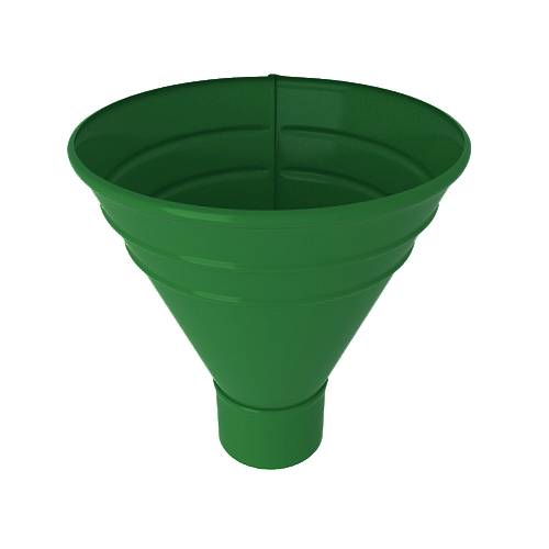 Воронка конусная, диаметр 100 мм, RAL 6002 (Лиственно-зеленый)