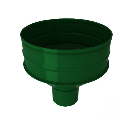 Водосборная воронка, диаметр 216 мм, RAL 6005 (Зеленый мох)