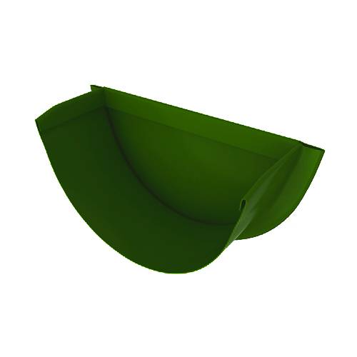Заглушка желоба, диаметр 110 мм, Порошковое покрытие, RAL 6002 (Лиственно-зеленый)