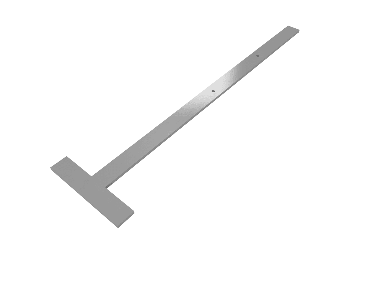 Костыль кровельный T-образный 100х400 из полосы 20х4 негрунтованный из стали