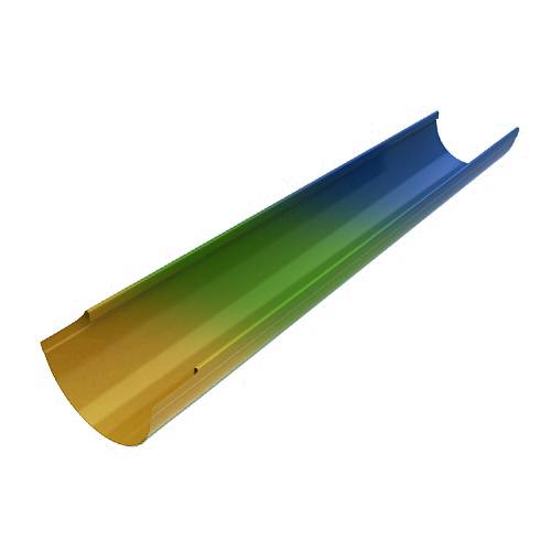 Желоб водосточный, D=125 мм, L 1.25 м., все цвета RAL