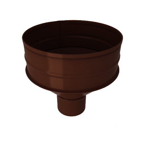 Водосборная воронка, диаметр 110 мм, RAL 8017 (Шоколадно-коричневый)