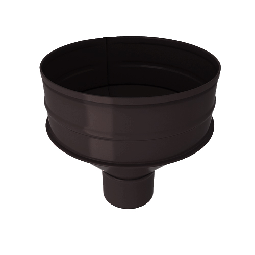 Водосборная воронка, диаметр 120 мм, RAL 8019 (Серо-коричневый)