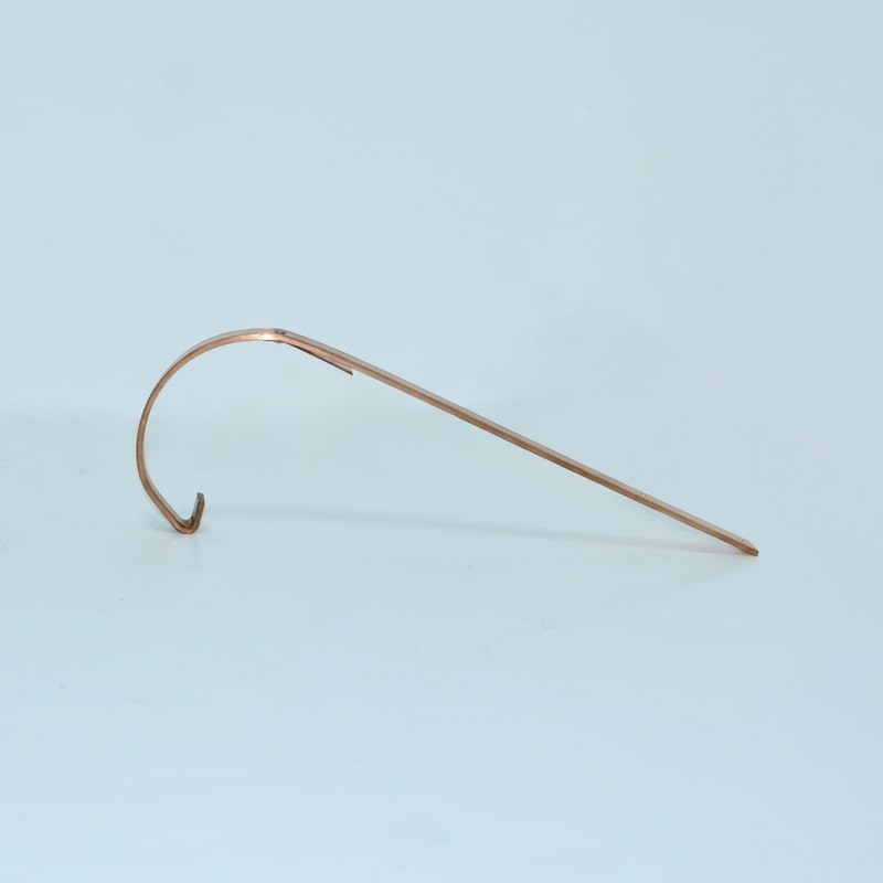 Кронштейн желоба медный, диаметр 125 мм, длина 200 мм