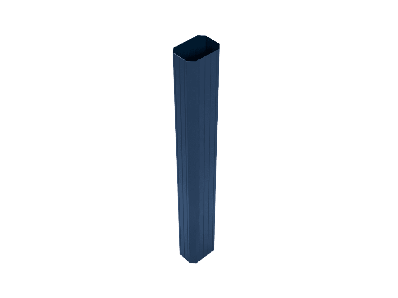 Труба водосточная прямоугольная 2500х78х102 мм RAL 5005 порошковое из оцинкованной стали