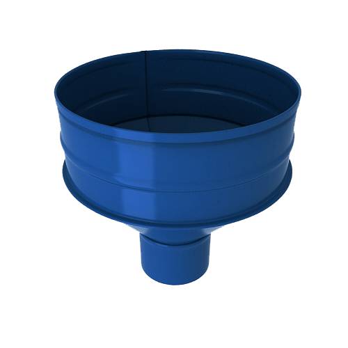 Водосборная воронка, диаметр 90 мм, RAL 5005 (Сигнальный синий)