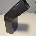 Колено трубы прямоугольное 80х150 мм RAL 8019 из оцинкованной стали - фото 1