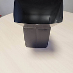 Колено трубы прямоугольное 80х150 мм RAL 8019 из оцинкованной стали - фото 2